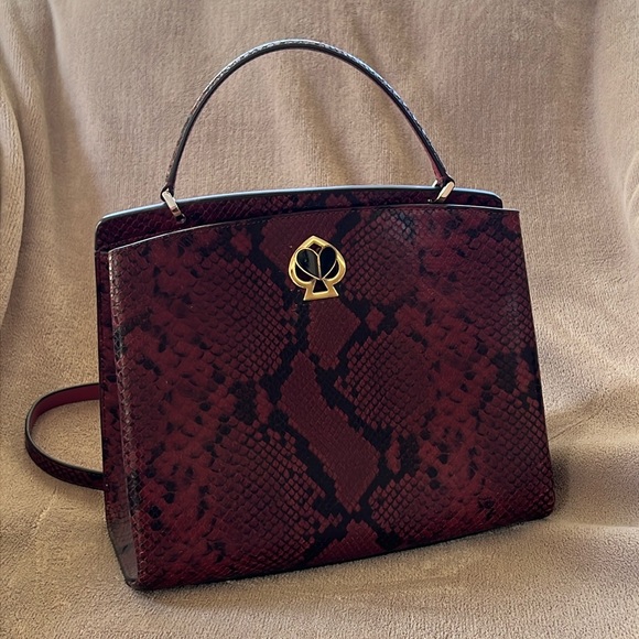 Kate Spade Snake Embossed Satchel - Picture 1 of 16